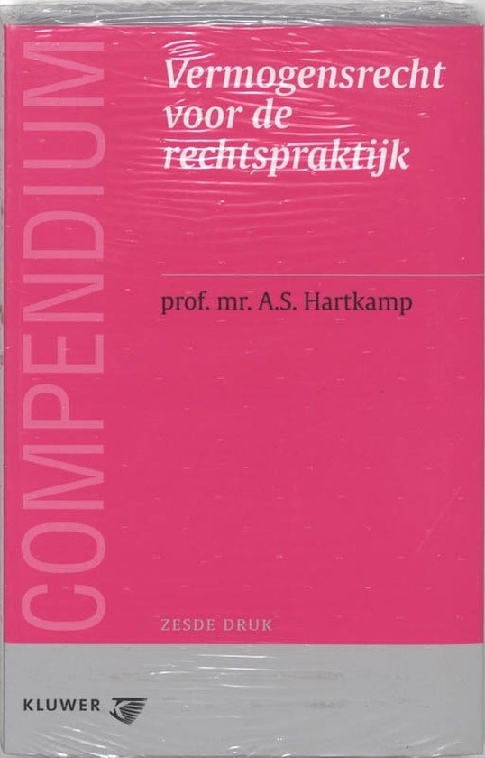 Cover van het boek 'Compendium vermogensrecht voor de rechtspraktijk / druk 6' van A.S. Hartkamp
