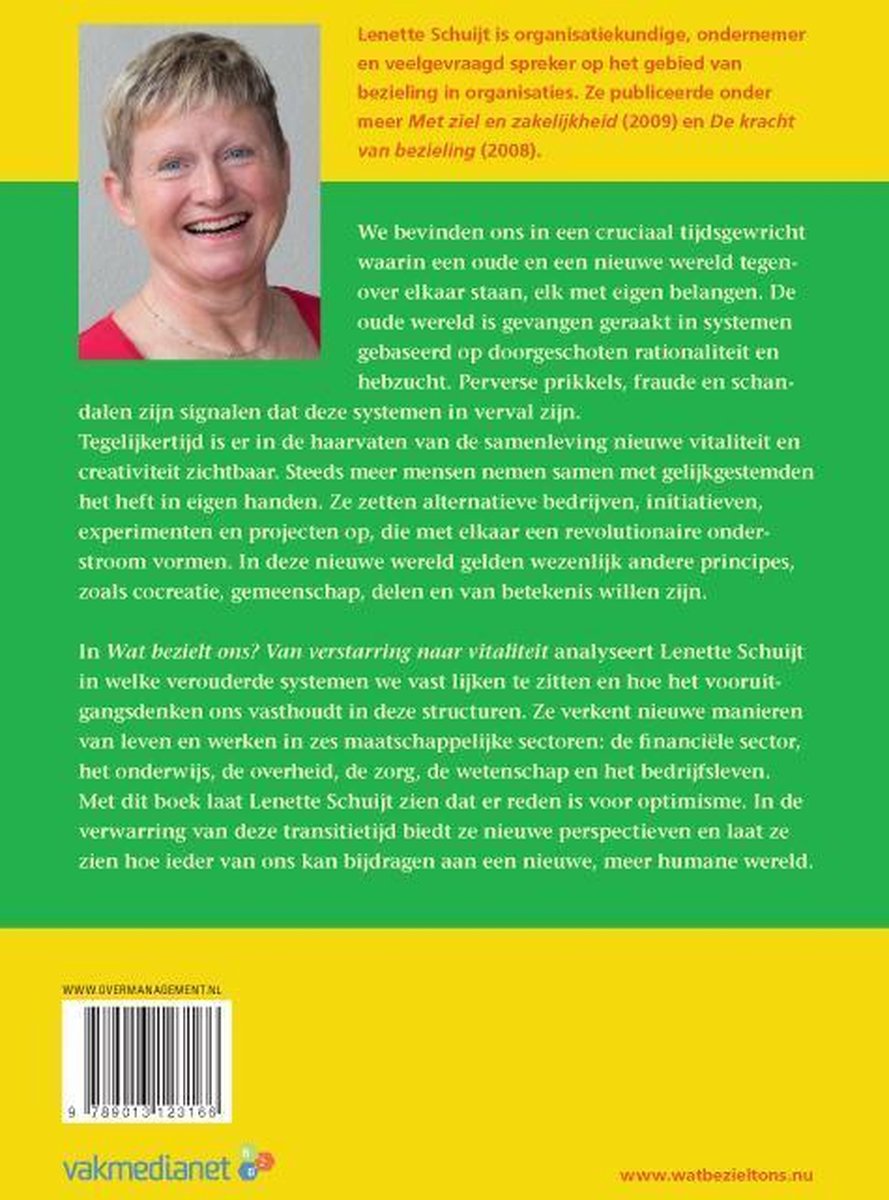 Wat bezielt ons? - back cover