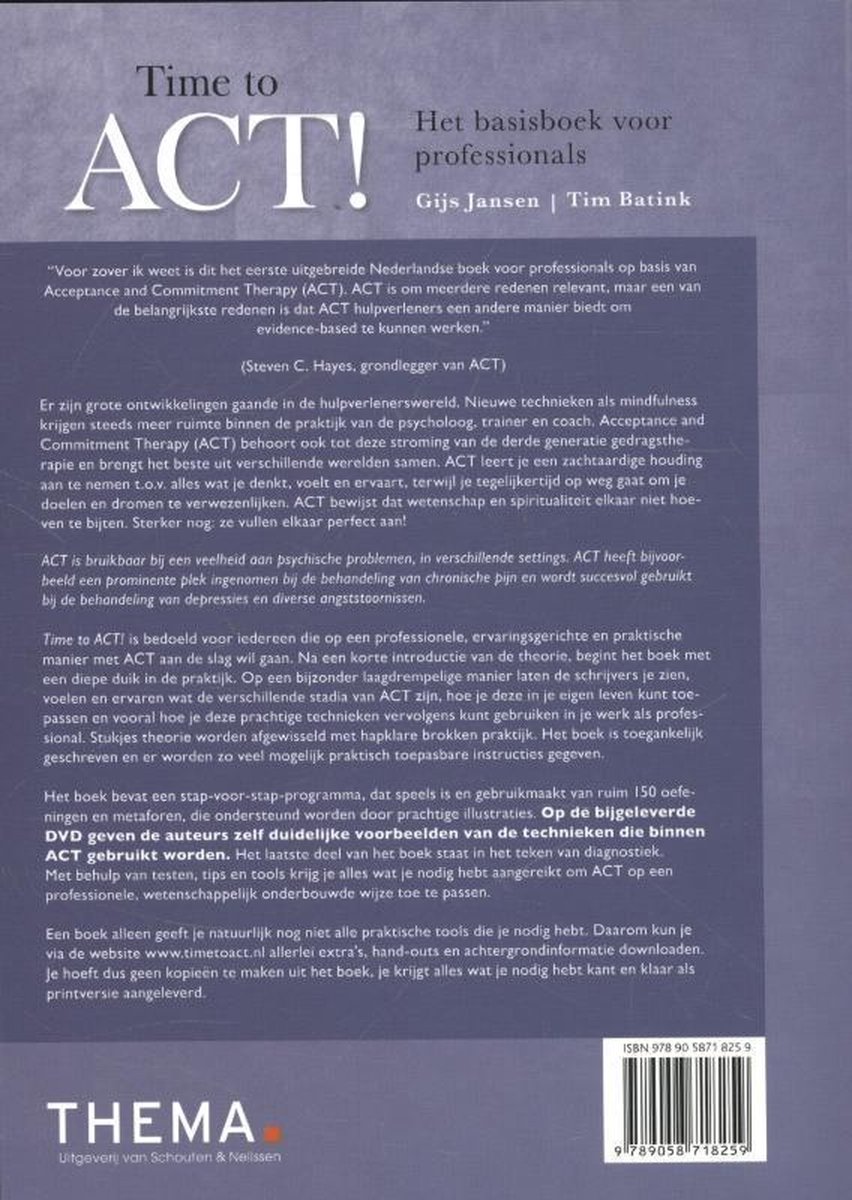 Time to ACT! - back cover