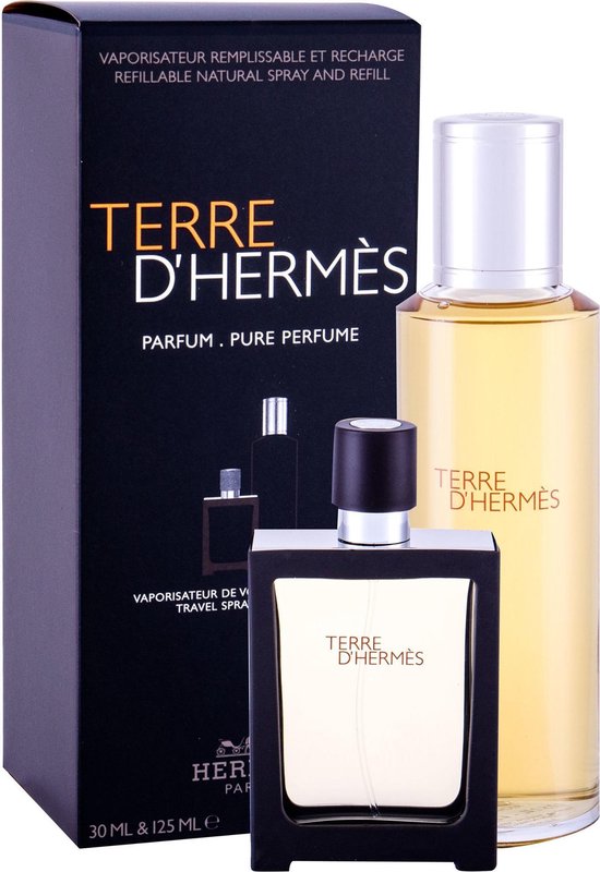 Hermes - Terre D'Hermes Pure Perfume Gift Set Perfume 30 ml refill + Terre  D'Hermes | bol.com
