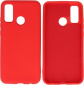 Huawei P Smart 2020 Hoesje Fashion Backcover Telefoonhoesje Rood