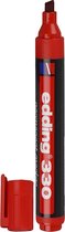 Edding 330 Marker. lijndikte 1-5 mm. rood. 1 stuk