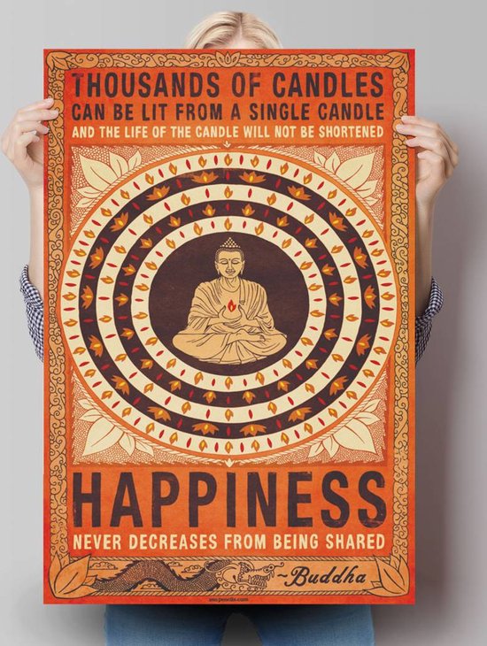 Poster Happiness 91,5x61 cm