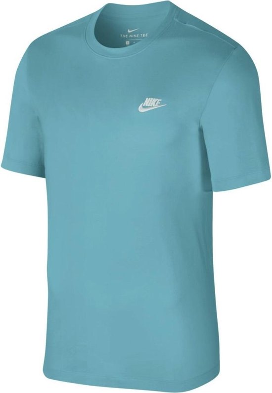 badminton werk Geruststellen Nike - Sportswear Club T-shirt - Katoenen T-Shirt - XL - Blauw | bol.com