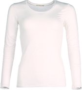 The Original Longsleeve Shirt - Ivory (gebroken wit) - XS - bamboe kleding dames