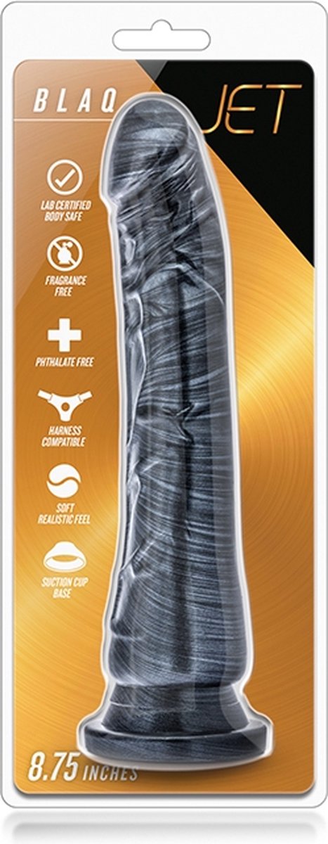 Jet - Blaq dildo 22 cm met zuignap