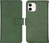 iPhone 12 Mini Hoesje met Pasjeshouder - iMoshion Luxe Booktype - Groen