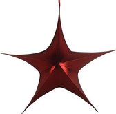 Cf Label Kersthanger Glanzende Ster 110 Cm Polyester Rood