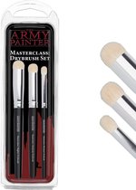 The Army Painter Masterclass: Drybrush Set, Hobby Brush Set in drie maten voor geavanceerde en professionele technieken voor tafelblad-, bordspellen en oorlogsspellen Miniatuurschi