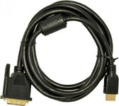 Akyga AK-AV-13 video kabel adapter 3 m DVI-D HDMI Type A (Standaard) Zwart, Goud