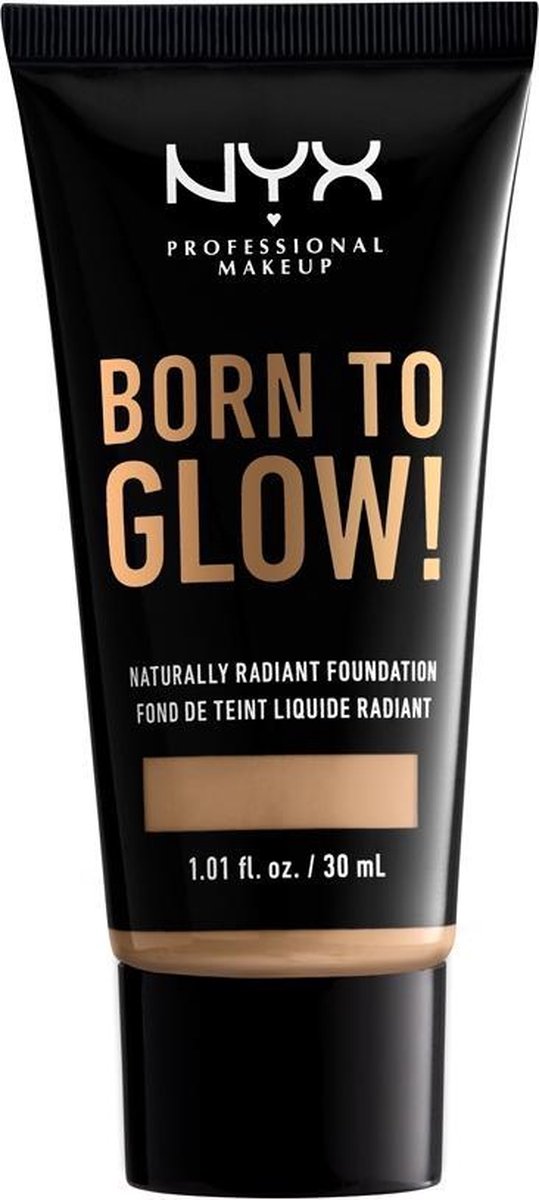 NYX Professional Makeup Born To Glow! Naturally Radiant Foundation - Buff - Foundation - 30 ml