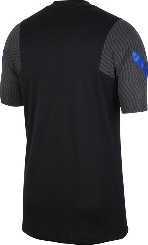 Nike Nederland Breathe Strike trainingsshirt heren zwart/blauw | bol.com