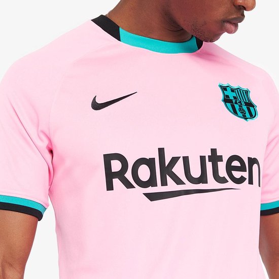 ambulance Huiskamer bekken Nike FC Barcelona Derde wedstrijdshirt heren roze/groen | bol.com