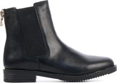 Lina Locchi Vrouwen Canvas     Chelsea boots / Laarzen / Damesschoenen L1010 - Zwart - Maat 41