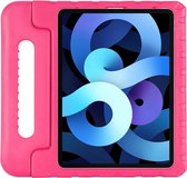 iPad Air 2022 hoes Kinderen - Draagbare tablet kinderhoes met handvat – Roze