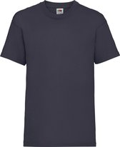 Fruit Of The Loom Kinder / Kinderen Unisex Valueweight T-shirt met korte mouwen (Donker Marine)