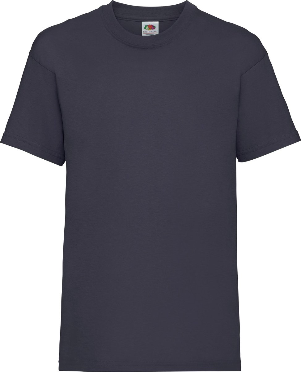 Fruit Of The Loom Kinder / Kinderen Unisex Valueweight T-shirt met korte mouwen (Donker Marine)