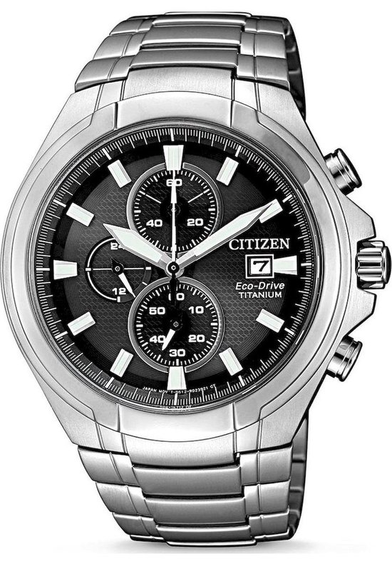 Afvoer Moderator Open Citizen Super Titanium Horloge - Citizen heren horloge - Zwart - diameter  43 mm - Titanium | bol.com