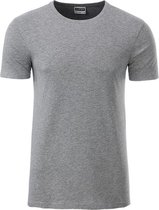 James and Nicholson - Heren Standaard T-Shirt (Heather Grijs)
