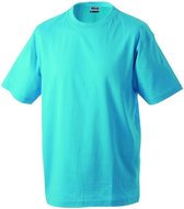 James and Nicholson - Unisex Medium T-Shirt met Ronde Hals (Turquoise)