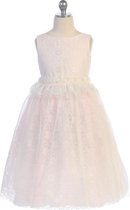 Schattige jurk met hart op de rug- Maat 110/116 - Roze