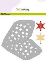 CraftEmotions Mal - kerstversiering ster 3D 23 centimeter Card 15x21 centimeter