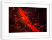 Foto in frame Rode abstractie, 120x80, Premium print