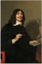 Poster – Oude meesters - Portret van een kunstenaar, Gerard van Honthorst, 1655 - 60x90cm Foto op Posterpapier