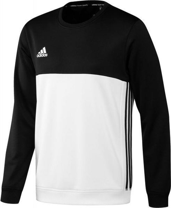 adidas T16 Crew Sweater Heren - Zwart / Wit - maat 128 | bol.com