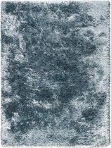 LIGNE PURE Adore – Vloerkleed – Tapijt – handgeweven – polyester – modern – hoogpolig - blauw - 140 x 200 cm