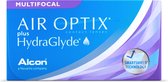 +5.50 - Air Optix® plus HydraGlyde® Multifocal - Hoog - 3 pack - Maandlenzen - BC 8.60 - Multifocale contactlenzen