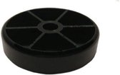 Patin PVC noir diamètre 4 cm (sachet 4 pièces)