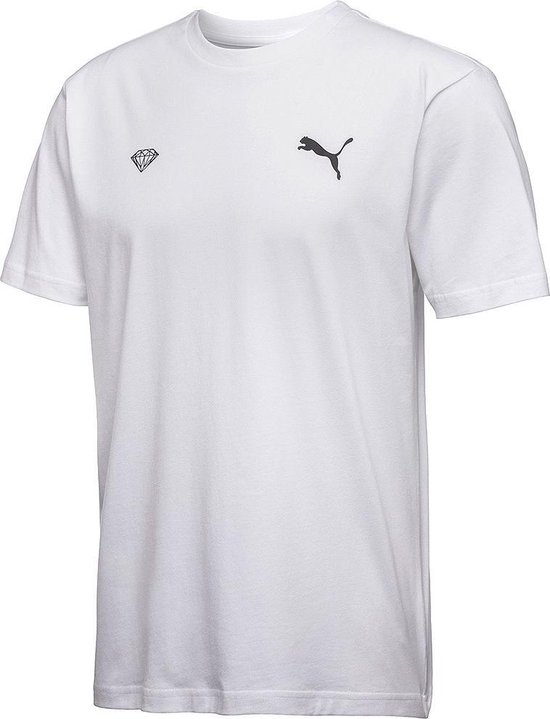 puma black and white shirt