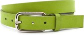 JV Belts Hippe lime  suede dames riem - dames riem - 3 cm breed - Lime Groen - Echt Suede leer - Taille: 95cm - Totale lengte riem: 110cm