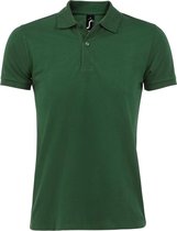 SOLS Heren Perfect Pique Korte Mouw Poloshirt (Fles groen)