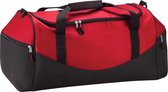Quadra Teamkleding Holdall Duffelzak (55 Liter) (Klassiek rood/zwart)