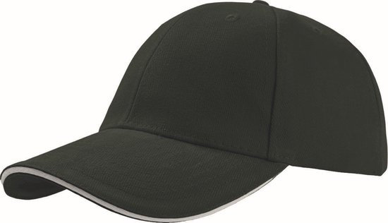 Atlantis Liberty Sandwich Heavy Brush Cotton 6 Panel Cap (Pack of 2) (Groen)