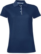 SOLS Dames/dames Performer korte mouw Pique Polo Shirt (Franse marine)