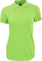 SOLS Dames/dames Perfect Pique Poloshirt met korte mouwen (Appelgroen)