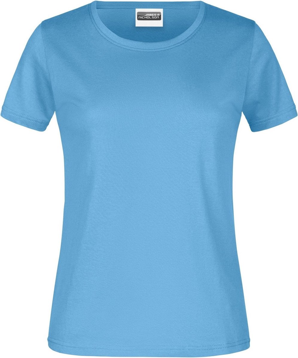 James And Nicholson Dames/dames Basic T-Shirt (Hemelsblauw)