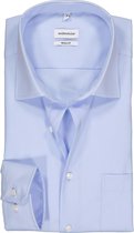 Seidensticker regular fit overhemd - lichtblauw - Strijkvrij - Boordmaat: 48