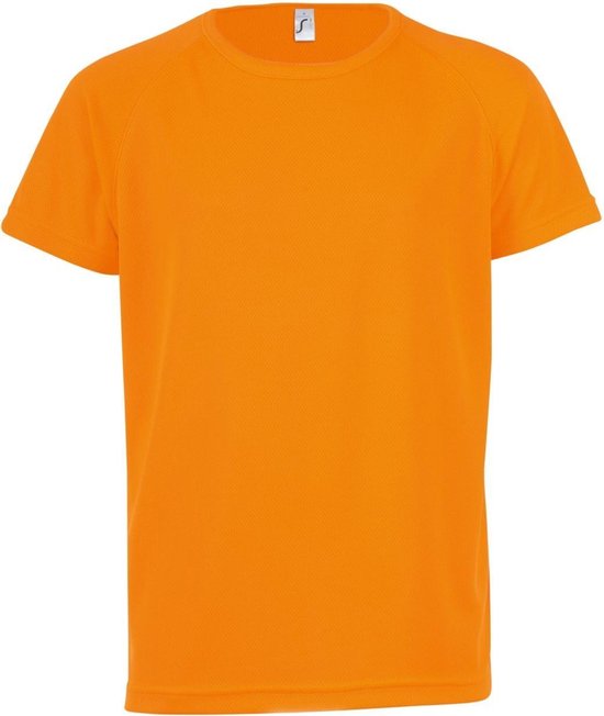 SOLS T-shirt à manches courtes unisexe sportif pour Enfants/ Enfants ( Oranje fluo)
