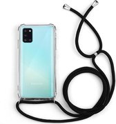 Samsung A31 Hoesje Transparant  met koord