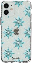 Casetastic Apple iPhone 12 Mini Hoesje - Softcover Hoesje met Design - Statement Flowers Blue Print