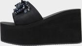 Uzurii Sandal Black Amazon dames slippers, Black, maat: 39/40