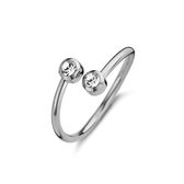 CO88 Collection Ring Dames - Staal - Zirkonia - Ring Met Steen - Maat 52 - Zilverkleurig - 8CR 10024-52