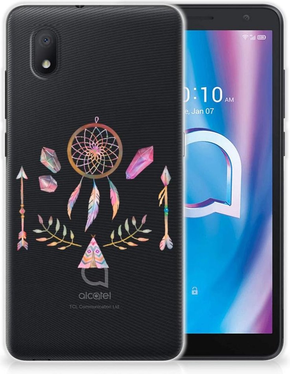 Alcatel 1B (2020) Telefoonhoesje met Naam Boho Dreamcatcher