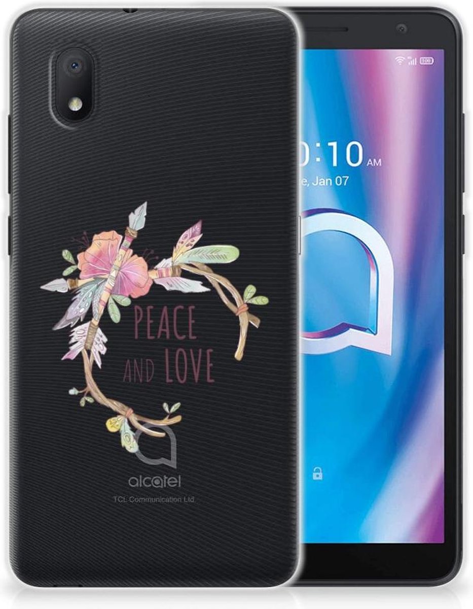 Alcatel 1B (2020) Telefoonhoesje met Naam Boho Text