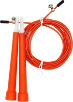 Staaldraad overslaan van instelbaar fitness-springtouw, lengte: 3 m (oranje)