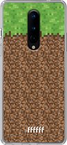 OnePlus 8 Hoesje Transparant TPU Case - Minecraft - Grass #ffffff